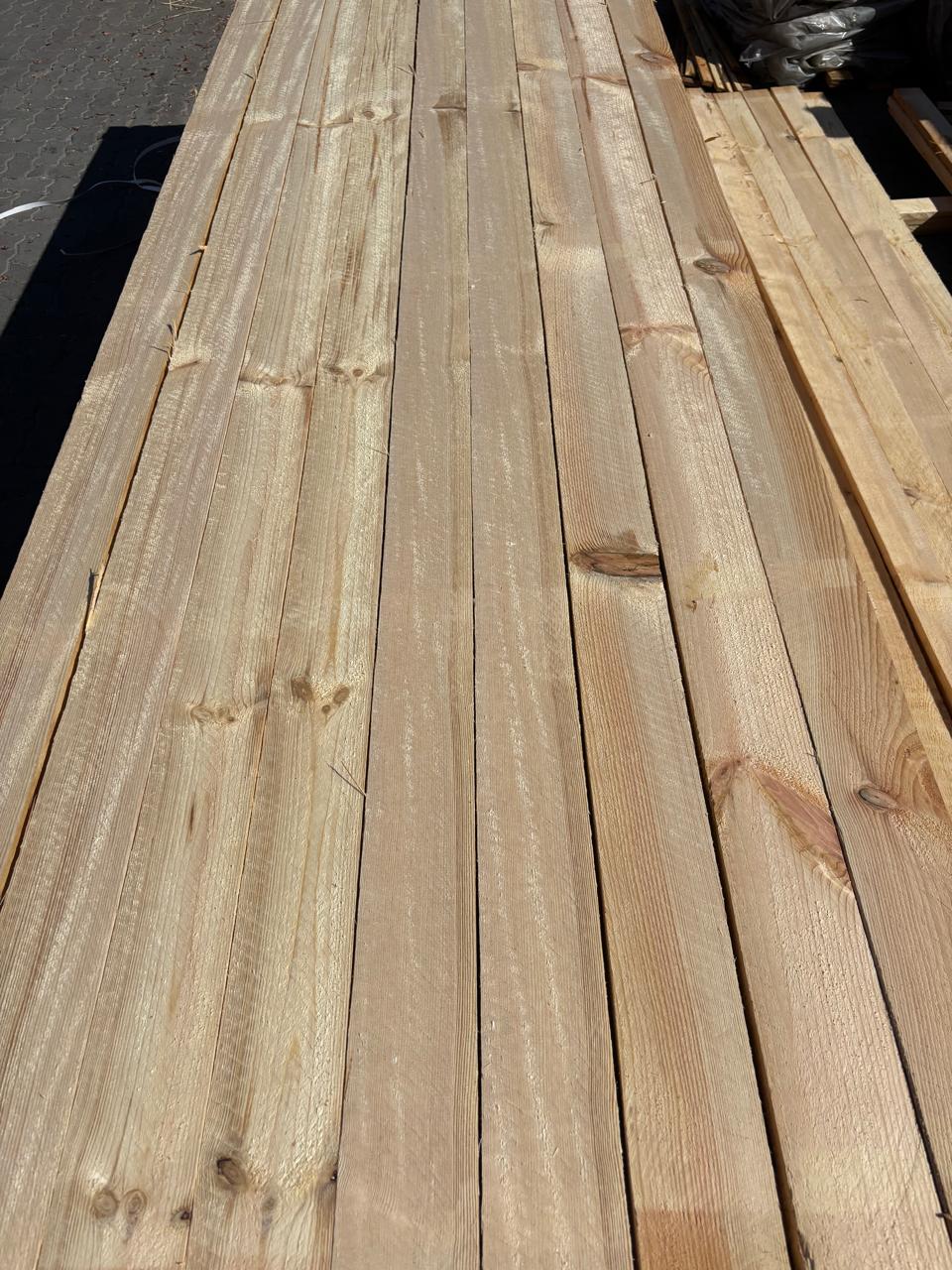 Брус обрізний цільний, сосна, клас якості B за ДСТУ EN 1927-2:2019, 50X100X4000 мм